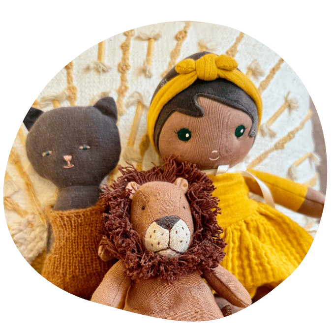 3 dolls at kinderhaus silicon valley daycare in Mountain View, CA